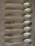 William Rogers Silver Table Spoon 67/8" Set Of Flower. Fixed Price $11.00.