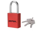 Sepox Ultra-durable Anti-rust Outdoor Padlock Red Aluminum 38MM 1-1/2" Long Sha. Fixed Price $19.99.