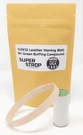 1/2 X 12 Inch Super Strop Premium Leather Honing Belt And Green Compound. Fixed Price $16.99.
