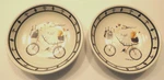 Chef Cycling Small Bowl Cypress Home 4" Diameter Set Of 2 Wine Bread Dip Sauce. Fixed Price $9.50.