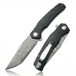 Damascus Steel Folding Pocket Knife, 3.74" VG10 Blade For And Women, Carb.... Fixed Price $65.77.