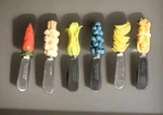 Vegetable Cheese Spreaders Charcuterie Board Knives Set Of 6 - Boston Warehouse.. Fixed Price $7.81.
