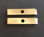 1-HOLE Pelletizer Knives 0.320"WIDE M2 Tool Steel Material. Fixed Price $200.00.