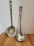 Stainless Steel Commercial Ladle 12" Skimmer Spoon 14" Catering Utensil Kitchen. Fixed Price $40.80.