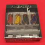 1995 Boston Warehouse Golf Bag Cheese Spreaders Set Of 4 Stainless Steel. Fixed Price $9.00.