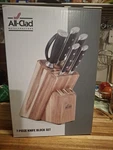 All-clad Forged Knives 7-PIECE Knife Block Set New In Box!. Fixed Price $169.99.