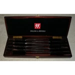 Zwilling J.a. Henckels 8 Piece Stainless Steel Serrated Edge Knife Set Wood Box. Fixed Price $60.00.