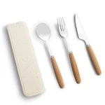 Reusable Travel Utensils With Case, 4PCS Portable Cutlery Set, Knives Fork An.... Fixed Price $14.98.