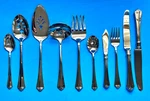 Oneida Julliard Heirloom Cube Stainless Flatware Serving Knives Forks Choice. Fixed Price $14.99.
