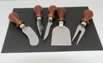 Williams Sonoma Berti Italian Cheese Knive 5 Pc Stainless Steel Olivewood. Fixed Price $34.99.