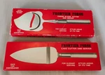 Vintage - Frontier Forge Lucite Handle 2PC Stainless Cake Pie Cheese Servers. Fixed Price $21.67.