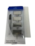 Trudeau Cheese Marker Set With Pen Stainless Steel Labels For Boards. Fixed Price $10.47.