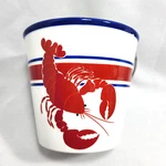 Sonoma Nantucket Ceramic Lobster Crab Bucket Pail W/ Handle + Gems. Fixed Price $29.99.