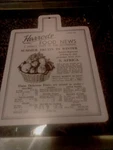 Harold's Store Advertising Cutting Boards Wall Art Food News Fruit 12 X8 1/2. Fixed Price $24.00.