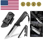 Tactical Survival Knife With Fire Starter, Kydex Sheath, 440C Steel Blade, G1.... Fixed Price $72.18.