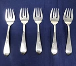 Reed & Barton Salad Forks-stainless Steel-pointed ANTIQUE-5 Piece Replacement. Fixed Price $25.00.