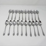Wallace WAS216 Center Ridge Stainless Steel Teaspoons China Lot Of 20. Fixed Price $24.99.