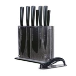 Schmidt Brothers Cutlery 9PC Jet Black Series Knife Block Set. Fixed Price $115.99.