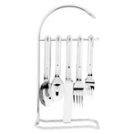 20-PIECE Stainless Steel Flatware Set With 1-PIECE 12" Stand, Service For 4, .... Fixed Price $104.84.