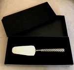 Bloomingdales L'objet Platinum Plated Braid Silver Wedding Cake Server, 12", Nib. Fixed Price $79.99.