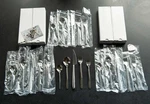 Linea Polished Stainless Flatware 20 Piece Set By Mepra Msrp $488 - Open Box. Fixed Price $395.00.