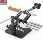 High Precision Knife Sharpener System W/ 3 Diamond Plates Kitchen Outdoor Knives. Fixed Price $134.62.