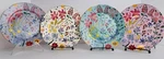 Grace Teaware Fine Porcelain Wildflower Garden Dessert / Salad Plates Set Of 4. Fixed Price $57.99.