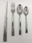 Donna Karan Lenox Ascend 4 Piece Place Set 18/10 Stainless Flatware Glossy Nos. Fixed Price $29.74.