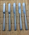 Set Of 5 Dinner Knives Mikasa Metro Glossy Stainless Korea 8 3/4. Fixed Price $46.99.