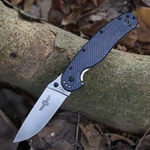 Ontario Rat 1 Blue Twill Carbon Fiber Big Hunting Tactical Pocket Knife AUS8 New. Fixed Price $33.87.