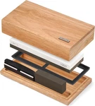 Libken Whetstone Knife Sharpening Kit 1000/6000 Grit With Wooden Box. Fixed Price $18.20.