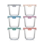 Upgraded Lid 6 Sets 3 CUP/24OZ Borosilicate Glass Meal Prep Conta... Fast Ship. Fixed Price $45.99.
