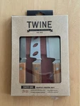 Pc. Cheese Knife Boxed Set Twine Rustic Elegance 3.3" Handle Length. Fixed Price $19.99.