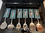 Gibson Home Stainless Steel Kitchen Utensil Set 6 Piece Lot (new). Fixed Price $17.00.