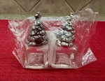 Mud Pie Silver Christmas Tree On Ice Cubes Salt And Pepper Shaker Set Mini New. Fixed Price $22.50.