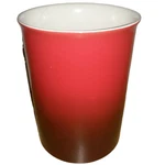 World Market Ceramic Kitchen Storage Utensil Crock Jar Flower Vase Red Ombre 7". Fixed Price $22.00.