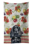 Caroline's Treasures Black English Cocker Spaniel Vegetables Kitchen Towel. Fixed Price $15.99.