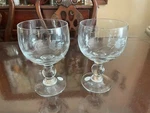 Princess House Heritage Crystal Glasses Set Of (6213). Fixed Price $59.95.