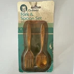 1983 Vintage Gerber Fork & Spoon Set Stainless Steel Original Packaging. Fixed Price $25.00.