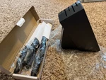 New Kershaw 6-PIECE Kitchen Knife Block Set. Fixed Price $35.00.