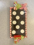Mud Pie Christmas Platter Candy Gift Design Holiday Serving Tray. Fixed Price $16.49.