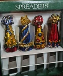 Boston Warehouse Party Hat Set # 4 Spreaders Vtg. 1999 Nib Stainless.... Fixed Price $10.39.