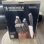 Knife Set, 16-PIECE Kitchen Hardwood Block Zwilling J.a. Henckels. Fixed Price $79.99.