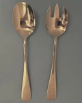 Dansk Torun Salad Server Set Spoon & Fork Stainless Denmark Modernist. Fixed Price $35.00.