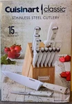 Cuisinart White Knife Block Set Piece Forged Triple Rivet Cutlery C77WTR-15P. Fixed Price $79.99.