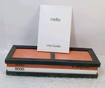 3000/8000 White Corundum Knife Sharpening Stone New - Chef, Axe, Survival Blade. Fixed Price $18.97.