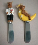 Reindeer Butter / Cheese Dip Spreaders - Set Of 2 Christmas Holiday Food Party. Fixed Price $9.99.