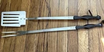 Cutco Extra-long 20" Bbq Barbeque Utensil Set: Spatula Turner 1707 + Fork 1706. Fixed Price $39.99.