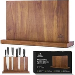 Enoking Extra Large Magnetic Knife Block, 15.2-IN Acacia Wood Holder Fo.... Fixed Price $71.79.
