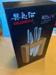 Global G-79629AU 5 Pc. Ikasu (teikoku) Knife Block Set (irreg) In Retail Box. Fixed Price $187.00.